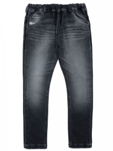 Diesel jeans Krooley tapered fit con coulisse lavaggio grigio scuro K02