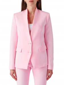 Blugirl giacca monopetto senza revers rosa 32010