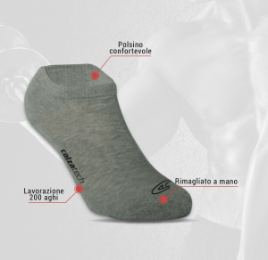 6 Paia di calzini unisex corti sotto alla caviglia in cotone FASHION TRADE