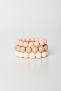 Bracciale multifili con simil perle