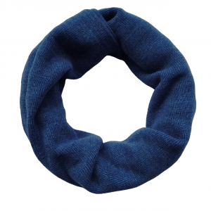 Sciarpa di maglia in 100% cashmere - Blu