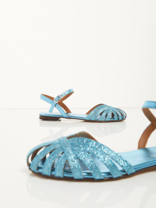 Sandalo glitterato - turchese