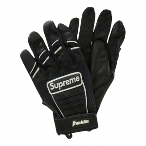 Supreme batting gloves unisex - nero