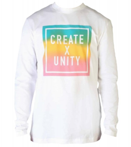 Tommy hilfiger t-shirt logo create x unity uomo - bianco