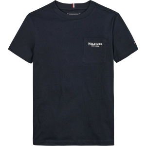T-shirt essential con tasca applicata - blu