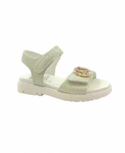 LELLI KELLY FELICIA LKCV3570 glitter bianco sandali bambina strappi accessorio