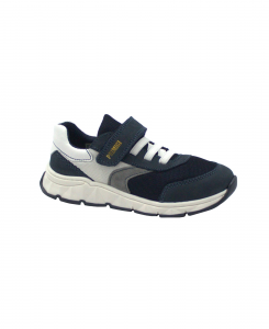 PRIMIGI 3920622 36/38 azzurro blu scarpe bambino sneakers strappo laccio elastico pelle
