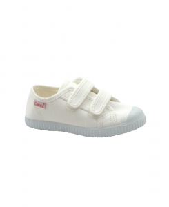 CIENTA 78020 05 blanco bianco scarpe bambino strappi tessuto cotone profumate