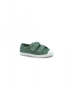 CIENTA 78777 24/33 albahaca verde  scarpe bambino strappi tessuto cotone profumate