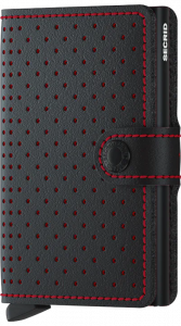 SECRID Portafogli Miniwallet nero BLACK RED 