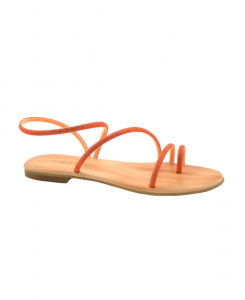 MOSAIC ELISA orange arancione sandali gioiello donna infradito strass