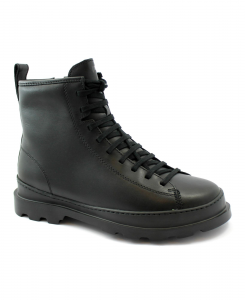 CAMPER BRUTUS K300245 black nero scarpe uomo scarponcini pelle lacci zip