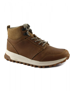 CLARKS ATL TREK UP WP tan marrone scarpe uomo scarponcino sneakers mid waterproof pelle lacci