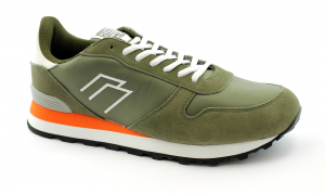 FRAU FX 0501 mimetic verde scarpe uomo sneakers lacci pelle tessuto tecno