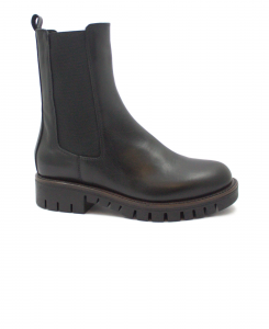 ANIMA GD498 nero scarpe donna anfibio beatles elastico combat boot stivaletto