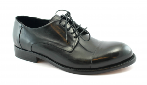 J.P. DAVID 36526/7 nero scarpe uomo pelle derby puntale elegante made in Italy