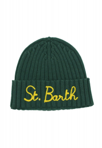 Mc2 saint barth cappello,ricamo logo giallo. verde