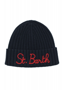 Mc2 saint barth cappello blu,ricamo logo. blu