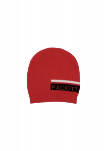Paciotti cappello per ragazzo con logo. rosso