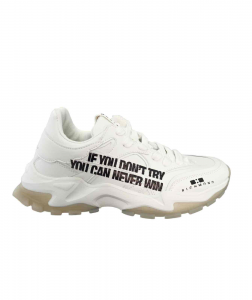 Richmond scarpe sneakers microfiber bianco