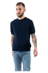 Sun 68 abbigliamento t-shirt t-shirt solid crepe s/s blu