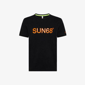 Sun 68 abbigliamento t-shirt t-shirt print fluo nero
