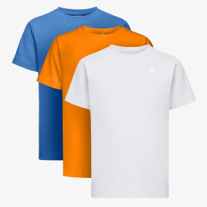 K-way abbigliamento t-shirt edwing round sleeves three pac multicolore