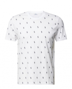 Ralph lauren abbigliamento t-shirt s/s crew-sleep-top bianco