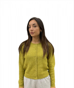 Markup abbigliamento cardigan cardigan f.7 misto lana c/lurex giallo