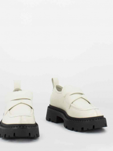 Ash scarpe mocassini mocassino bianco