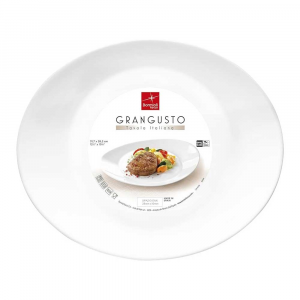 Bormioli Grangusto Piatti Steak In Vetro Bianco 6 Pezzi