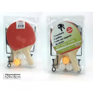 General Trade Set di Ping Pong Racchetta con Palline Colori Assortiti
