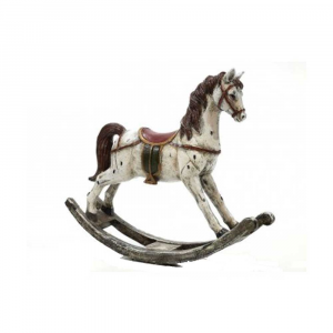 General Trade Cavallo A Dondolo 26,5 Cm Altezza Realistico Decorazione Natalizia