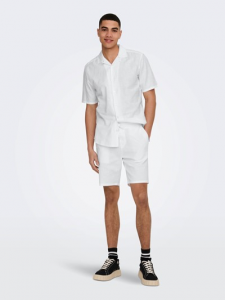 Only&sons camicia* m caiden ss solid resort linen shirt