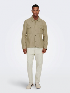 Only&sons camicia* m onskennet ls linen overshirt