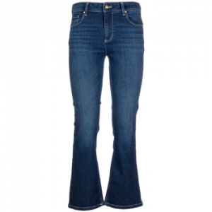 Jeans cropped flare effetto push up - blu