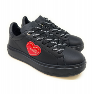 Love moschino scarpe sneakers con logo nero