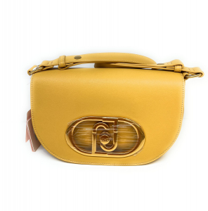 Liujo accessori borsa a spalla con logo giallo
