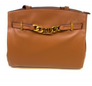 Liujo accessori borsa borsa a spalla con logo marrone