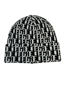 Gaelle accessori cappello in maglieria con logo nero