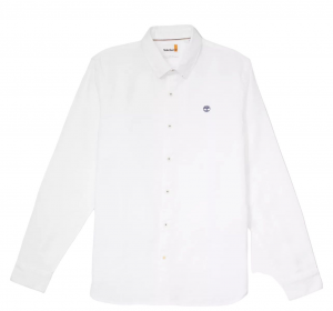 Timberland camicie camicia manica lunga in lino bianco