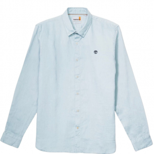 Timberland camicie camicia manica lunga in lino blu