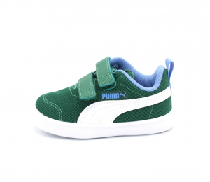 Puma sneakers puma courtflex scarpe bambino in tela con strappo suola in gomma ultra leggera
