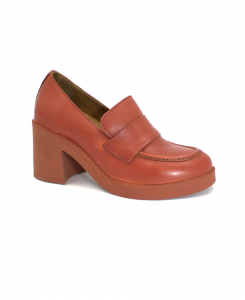 BUENO SHOES WZ7103 pic rosso  donna scarpa mocassino tacco