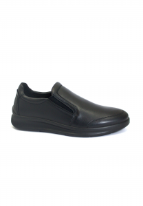 GRUNLAND BONN SC2957 nero scarpe slip on uomo pelle elastico
