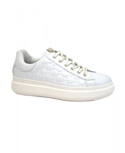 NERO GIARDINI E409915D bianco scarpe donna sneakers lacci pelle
platform