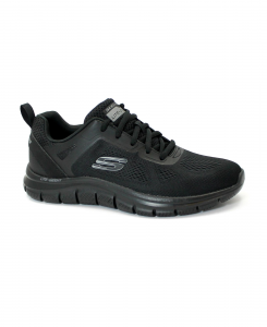SKECHERS 232698 TRACK nero scarpe uomo sneakers lacci memory foam